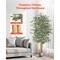 6ft Ficus Tree Artificial Plant with Lifelike Green Leaves and Flexible Branches for Home Decor